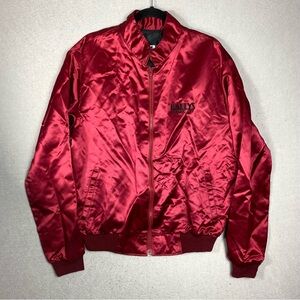 Vintage Race Wear Ballys Atlantic City Jacket Mens XL Satin Bomber Made in USA